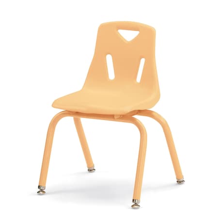 Jonti-Craft Berries Stacking Chair with Powder-Coated Legs, 14 in. Ht, Camel 8124JC1251